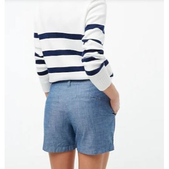 Lands Inn 5 inch Classic Linen/Chambray Shorts Low Rise16 - Picture 3 of 11